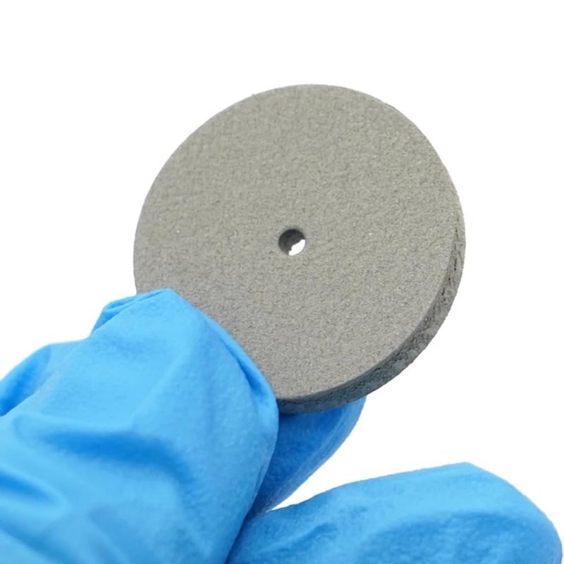 SeeFDENT 100Pcs/Box Dental Silicone Rubber Polishing Grinding Wheels, Rotary Tool Lab Jewelry Polishing Disc Burs 2.35mm Shank Mandrel 4Types (Extra Coarse) - Image 5